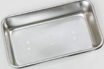 Product Spectrum High Sided Perforated Tray, 12.625" x 10.375" x 2.5", Stainless Steel | SAH.S12102-HPT Image