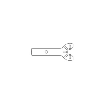 Product VOI Micro-Oscillating & Sagittal Saw Blade 25.0mm Long x 5.5mm Wide x 0.44mm | SM-3414 Image
