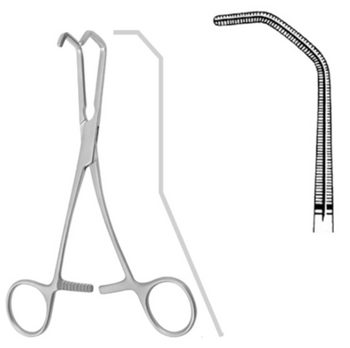 Product Vet Spectrum Cooley Multipurpose Clamp, 6.75in (17cm), 72mm Jaw Length, Atraumatic Jaw | SAH.739782 Image