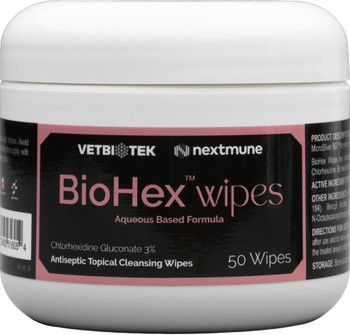 Product Nextmune BioHex 3% Wipes 50ct | VBDHZP050 Image