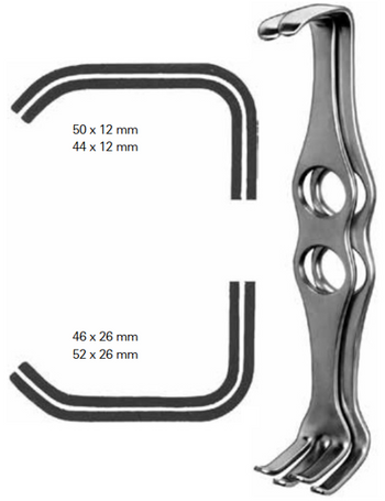 Product Vet Spectrum Mathieu Retactor (Pair), 8in (20cm), (50x12mm/52x26mm) (44x12mm/46x26mm) | SAH.761226 Image
