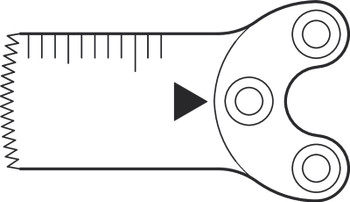 Product Aesculap Sagittal Saw Blade 15mm x 10mm x 0.35mm, pkg/5 | GC115R Image