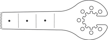 Product Aesculap Saw Blade W/Star Coupl.35/10/0.5/0.8mm | GC635R Image