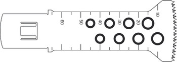 Product Aesculap Saw Blade Rapid Action 65mm x 32mm x 0.9mm | GE254R Image