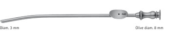 Product Aesculap Adson Suction Cannula, 3mm Tip, 155mm (6.125in), Curved | GF918R Image