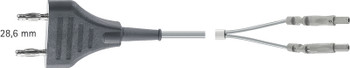 Product Aesculap Bipolar Connecting Cable, 4m, Valleylab/Landolt, Connection Equipment Side: Pin Spacing 28.6mm | GK195 Image