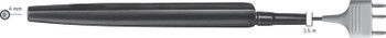 Product Aesculap Electrode Handle, monopolar, straight, 3.50 m (14in), 4mm diameter, without finger pushbutton | GK252Y Image