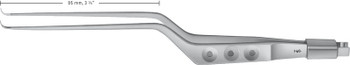 Product Aesculap Yasargil Bipolar Forceps, curved up, 90 deg, 215mm, work. length: 95mm, jaw width: 0.70mm, bayonet | GK781R Image