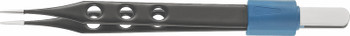 Product Aesculap Bipolar Coagulation Forceps, Straight, 125mm (5in), Jaw Width: 1.10mm, Euro Tab Connector | GK809R Image