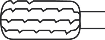 Product Aesculap ELAN 4 Barrel Burr 5.0mm Diameter (1-ring) | GP225R Image