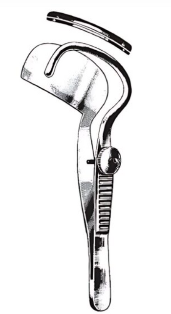 Product Spectrum Snellen Entropium Forcep, 4in. (10cm), Screw Lock, Left | SAH.24-3631 Image