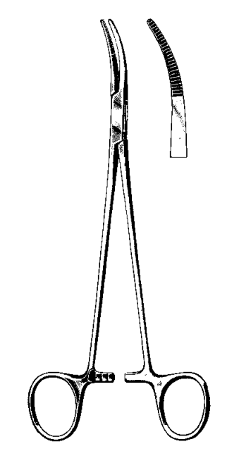 Product Spectrum Schnidt Tonsil Clamp 7.5 in. (19cm), Slight Curve | SAH.60-4237 Image