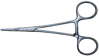 Product Spectrum Ligament Cartilage Clamp, 5.5" (14cm), Straight, Serrated, Narrow Jaw | SAH.13-2168 Image