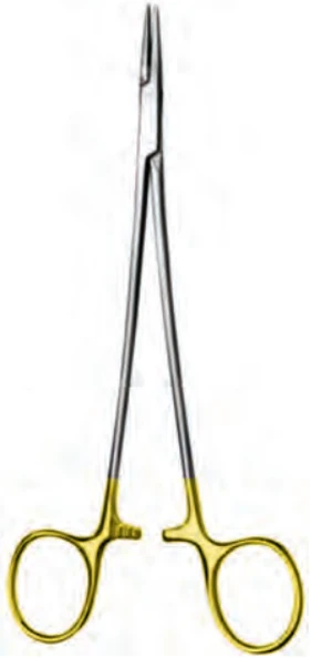 Product Spectrum Microvascular Needle Holder, 7.25", TC Dusted Jaw Surface (Use w/5-0, 6-0, 7-0 suture), 1.0 mm Jaw | SAH.20-5540 Image