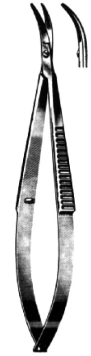 Product Spectrum Castroviejo Scissor, 4" (10cm), Curved, Blunt Tips | SAH.50-1341 Image