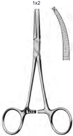 Product Spectrum Crile Forcep, 5.5" (14cm), Curved, 1x2 Teeth | SAH.60-1934 Image