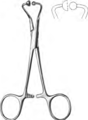 Product Spectrum Ball and Socket Towel Forcep, 4.25" (11cm) | SAH.60-2273 Image