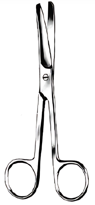 Product Spectrum Dressing (Operating) Scissor, 7.25", Curved, Blunt/Blunt | SAH.719844 Image