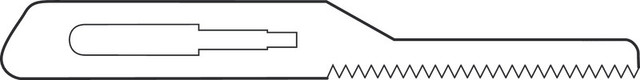 Product Aesculap Saw Blade 23mm x 0.25mm x 0.35mm Narrow, Sterile | GC633R Image