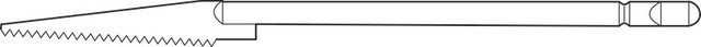 Product Aesculap Saw Blade for GB130R/GB391R 25mm x 0.4mm x 0.6mm | GC912R Image