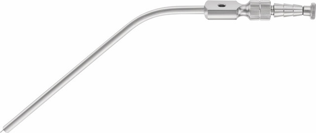 Product Aesculap Fergusson Suction Cannula 4.0mm Tip (12Fr), 195mm, Curved, Cylindrical, Rigid, Working Length 110mm | GF354R Image