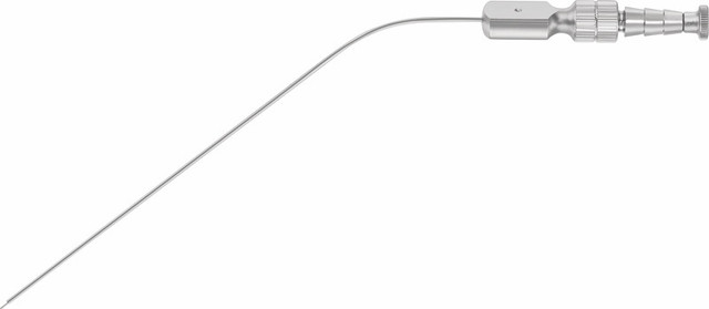 Product Aesculap Fergusson Suction Cannula 3.0mm Tip (9Fr), 215mm, Curved, Cylindrical, Rigid, Working Length 130mm | GF363R Image