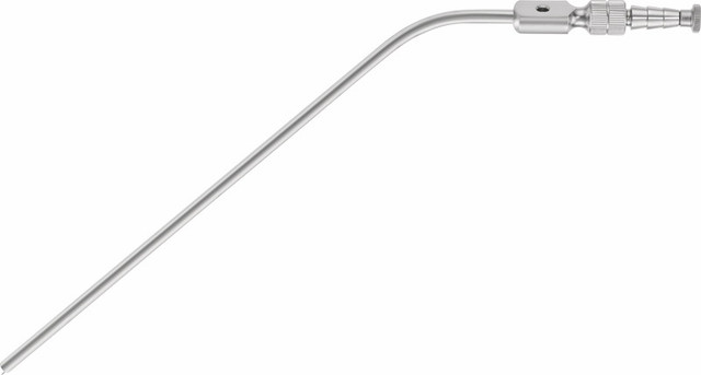 Product Aesculap Fergusson Suction Cannula 4.0mm Tip (12Fr), 280mm, Curved, Cylindrical, Rigid, Working Length 200mm | GF384R Image
