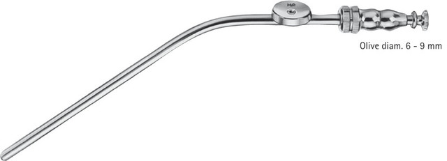 Product Aesculap Frazier Suction Cannula, 3.0mm Tip (9Fr), 180mm (7in), Curved, Working Length 100mm | GF923R Image