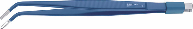 Product Aesculap BipoJET Bipolar Dissecting Forceps, angled, 200mm (7.875in), fully insulated tip | GK886R Image