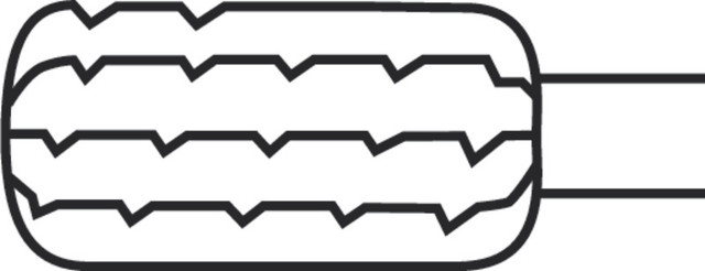 Product Aesculap ELAN 4 Barrel Burr 5.0mm Diameter (1-ring) | GP225R Image