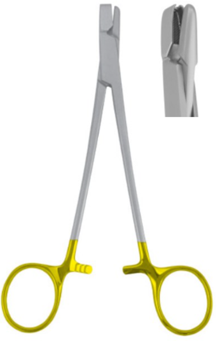 Product Vet Spectrum Wire Seizing Forceps with Side Jaws, 6.75in (17cm), Straight, TC | SAH.720243 Image