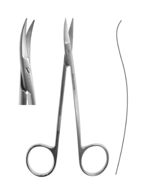 Product Spectrum Dental Scissors, #14 LaGrange, Double-Curved, Stainless, 11.5cm | SAH.4015 Image
