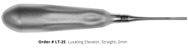 Product Spectrum Dental Luxating-Type Elevator, LT-2S, 2mm, Straight | SAH.LT-2S Image