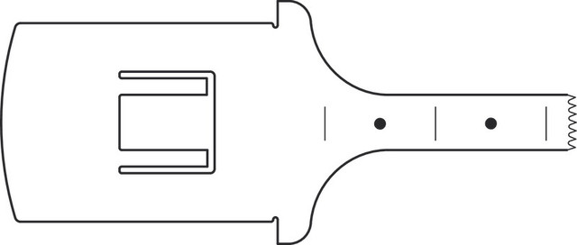 Product Aesculap Oscillating Saw Blade 25mm x 5mm, x 0.5mm | GC207R Image