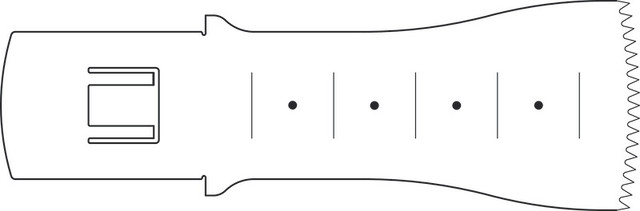 Product Aesculap Oscillating Saw Blade 50mm x 25mm x 0.7mm | GC218R Image