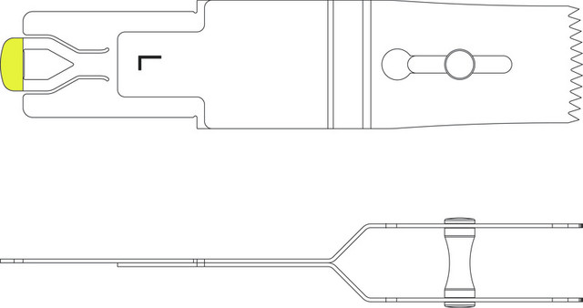 Product Aesculap ELAN 4 Sagittal L Saw Blade 20mm x 15mm x 6mm - For GA731/GA831 | GP526R Image