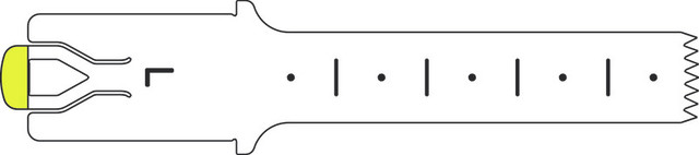 Product Aesculap ELAN 4 Sagittal L Saw Blade 50mm x 10mm x 0.5mm - For GA731/GA831 | GP535R Image