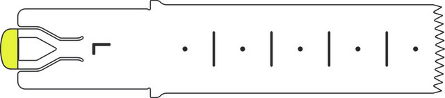 Product Aesculap ELAN 4 Sagittal L Saw Blade 50mm x 15mm x 0.5mm - For GA731/GA831 | GP536R Image