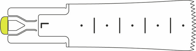 Product Aesculap ELAN 4 Sagittal L Saw Blade 50mm x 20mm x 0.7mm - For GA731/GA831 | GP537R Image