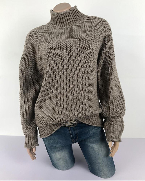 Pull Col Montant Tricoté Jacquard Homme - Pull Henley Gaufré Chaud Et Confortable à Boutons Vintage