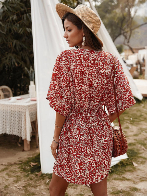 Mini Robe Fleurie Boho zaxx