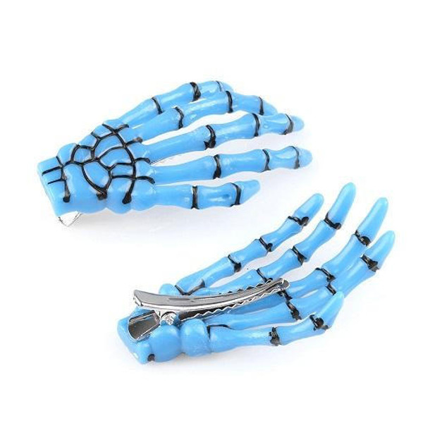 Pinces pour cheveux Mains de Squelette Pinces pour cheveux Mains de Squelette zaxx