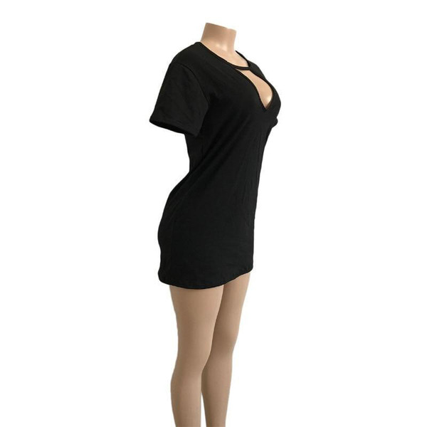 Mini Robe Unie Ras-du-cou zaxx