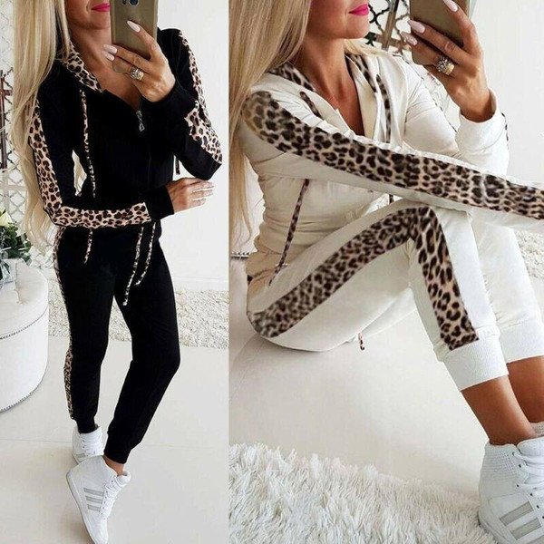 Ensemble Survetement Deux Pieces Leopard Ensemble Survetement Deux Pieces Leopard zaxx