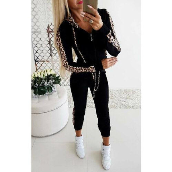 Ensemble Survetement Deux Pieces Leopard Ensemble Survetement Deux Pieces Leopard zaxx