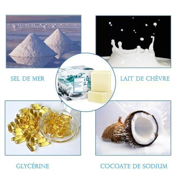 Savon Sel de Mer - Traitement Acne zaxx