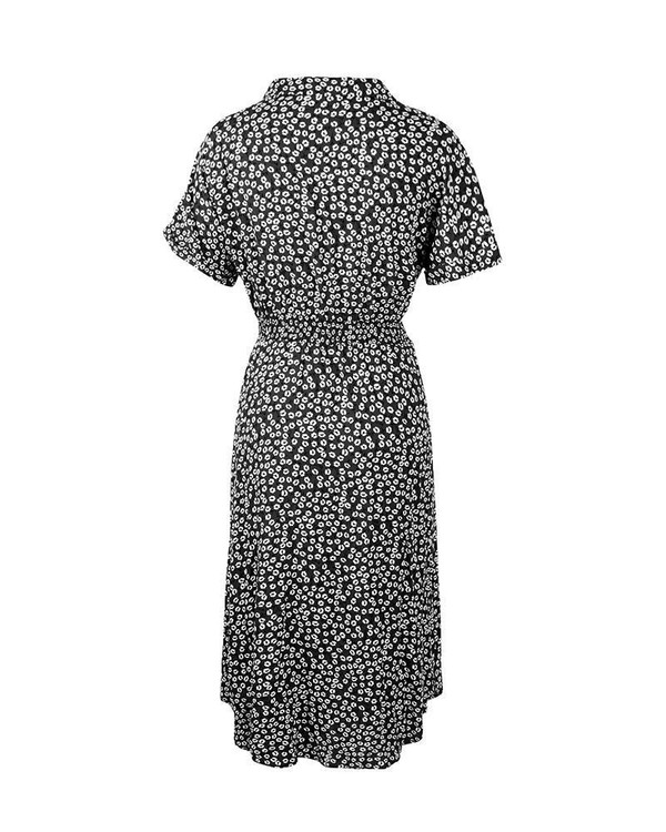 Robe Florale Boutonnee zaxx