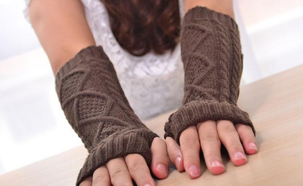 Mitaines longues effet tricot Mitaines longues effet tricot zaxx