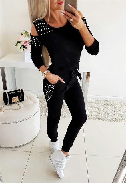 Pull Femme Bleu Avec Perles Et Ornements – Mélange Laine D’agneau Et Angora – Style Fête