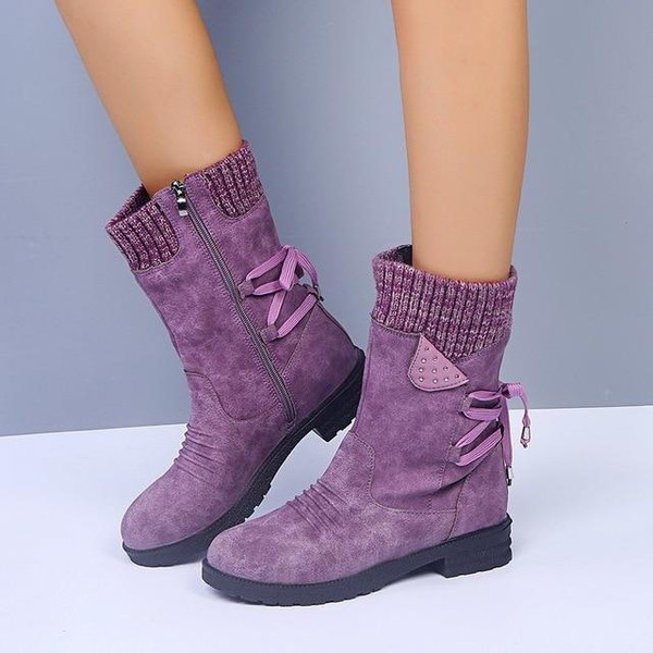 Bottes Bi-Matiere a Lacets zaxx